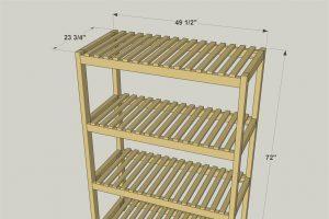 Slatted Storage Shelves - Image 1