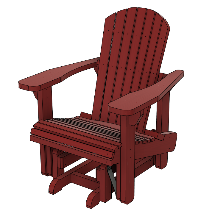 Fisher’s Adirondack Glider - Image 1