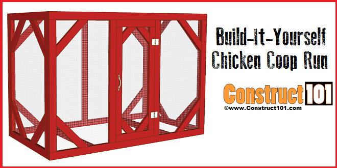 4×8 Chicken Coop Run Plans - Image 1