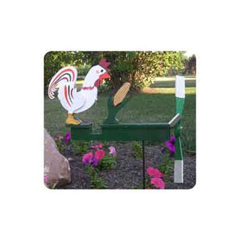 Woodworking Project Paper Plan to Build Chicken Pecking Corn Whirligig - Image 1