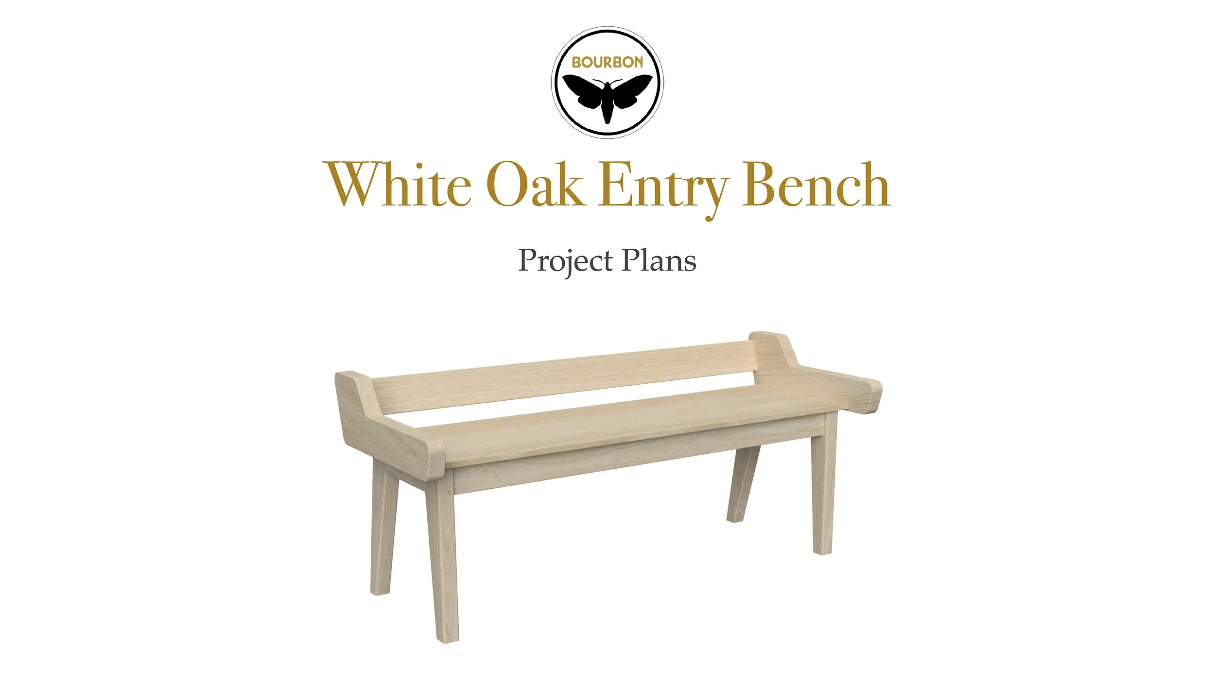 White Oak Entryway Bench Plans woodworking plan