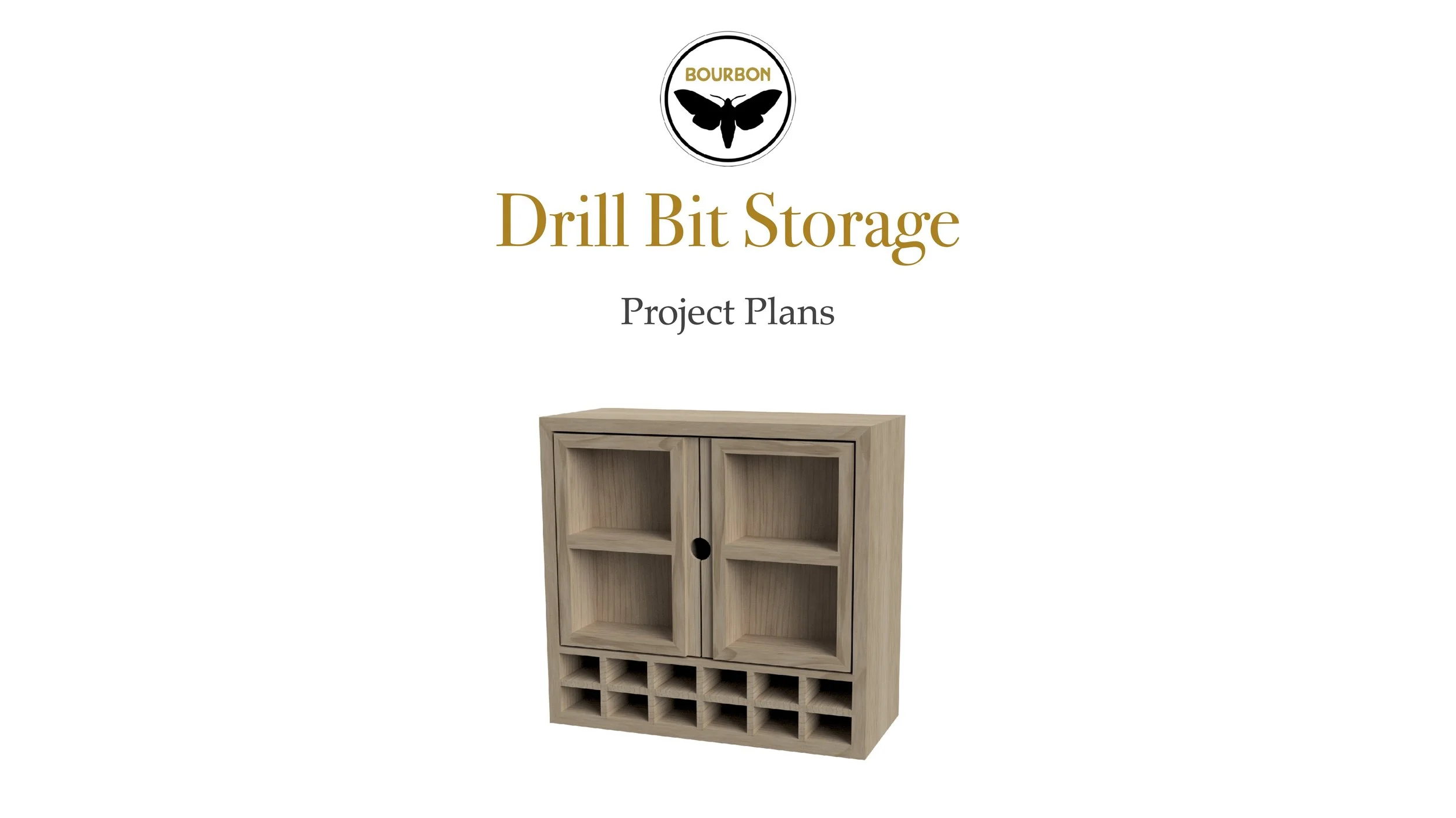 Drill Bit Storage Cabinet Pans woodworking plan
