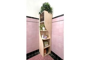 Curvy Corner Shelf woodworking plan