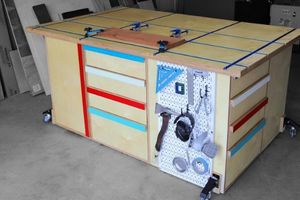 Workbench Assembly Table w/ LOTS of Storage - Image 1