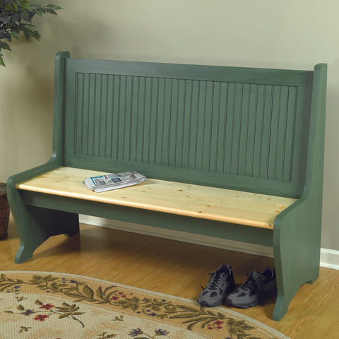 Woodworking Project Paper Plan to Build Dual Purpose Deacon’s Bench - Image 1