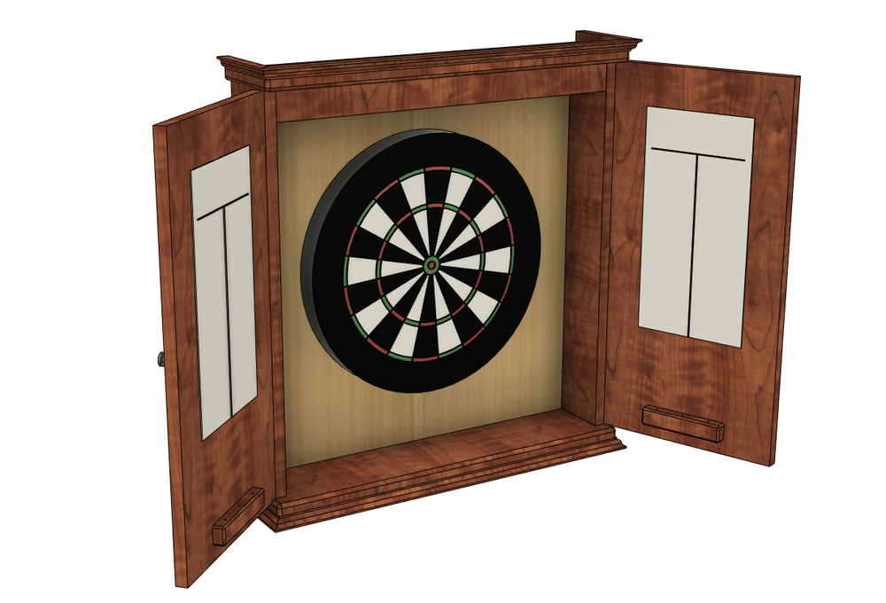 Fisher’s Dartboard Cabinet - Image 1