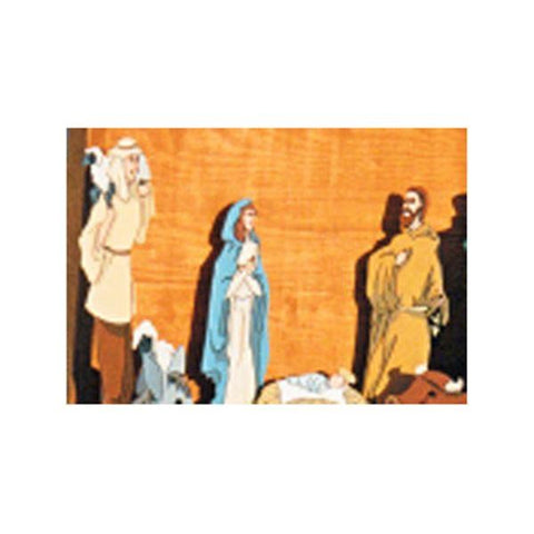 Woodworking Project Paper Plan to Build Mary, Joseph, Jesus, and Shephard - Image 1