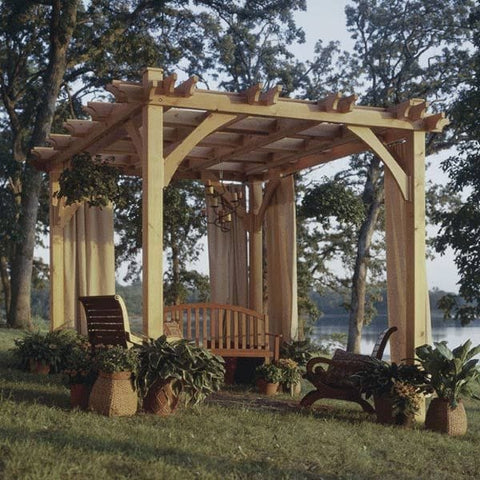 Woodworking Project Paper Plan to Build Build-to-suit Pergola - Image 1