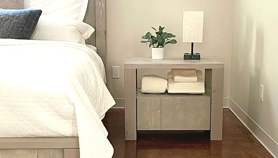Rustic Modern Farmhouse Nightstand - Image 1