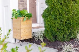 Porch Planter with Hose Storage - Image 1