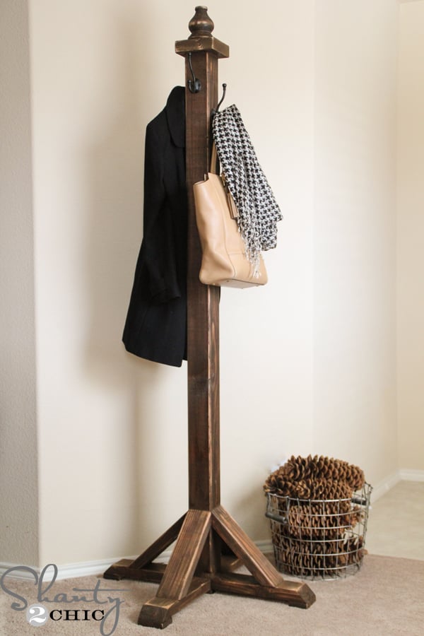 DIY Coat Rack woodworking plan