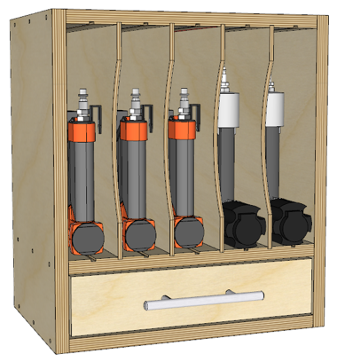 Nail Gun Cabinet Organizer – Build Plans - Image 1