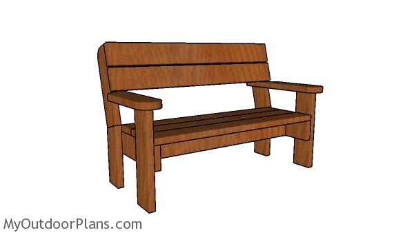2×6 GARDEN BENCH PLANS woodworking plan