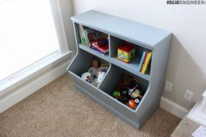 Bookcase with Toy Storage woodworking plan
