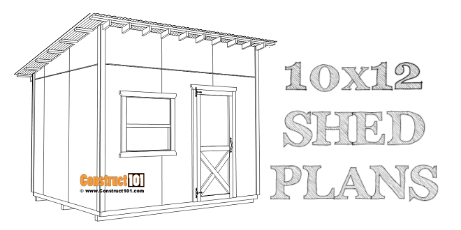 Large 10×12 Lean To Shed Plans |Free DIY Projects - Image 1