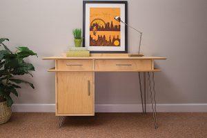 Mid-Century Modern Desk woodworking plan