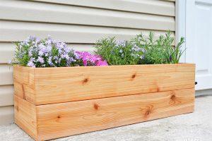 DIY Modern Cedar Planter - Image 1