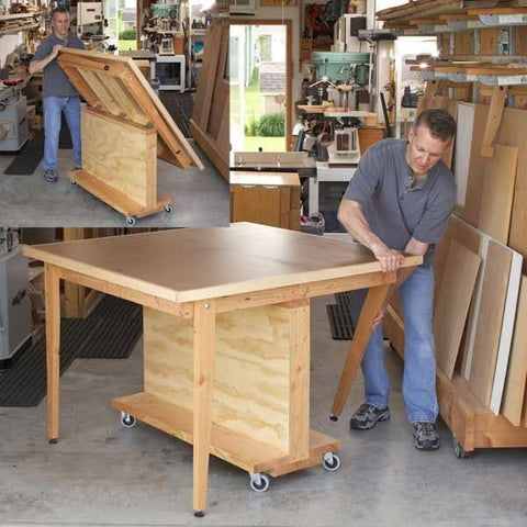 Woodworking Project Paper Plan to Build Fold-Flat 3-in-1 Workbench woodworking plan