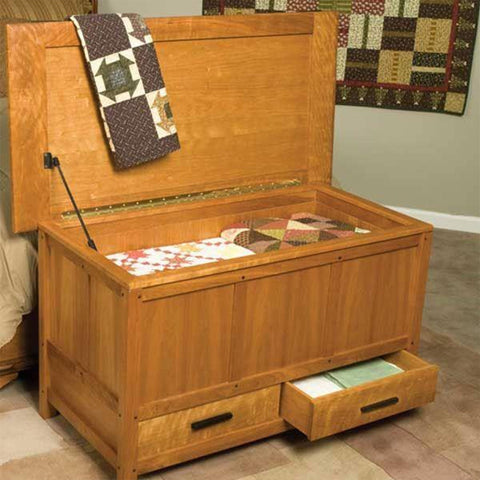 Woodworking Project Paper Plan to Build Arts & Crafts Blanket Chest - Image 1