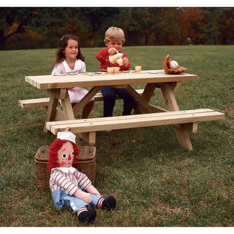 Woodworking Project Paper Plan to Build Kid’s Picnic Table - Image 1