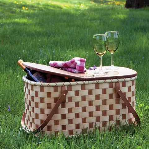 Woven-Wood Picnic Basket – Downloadable Plan woodworking plan