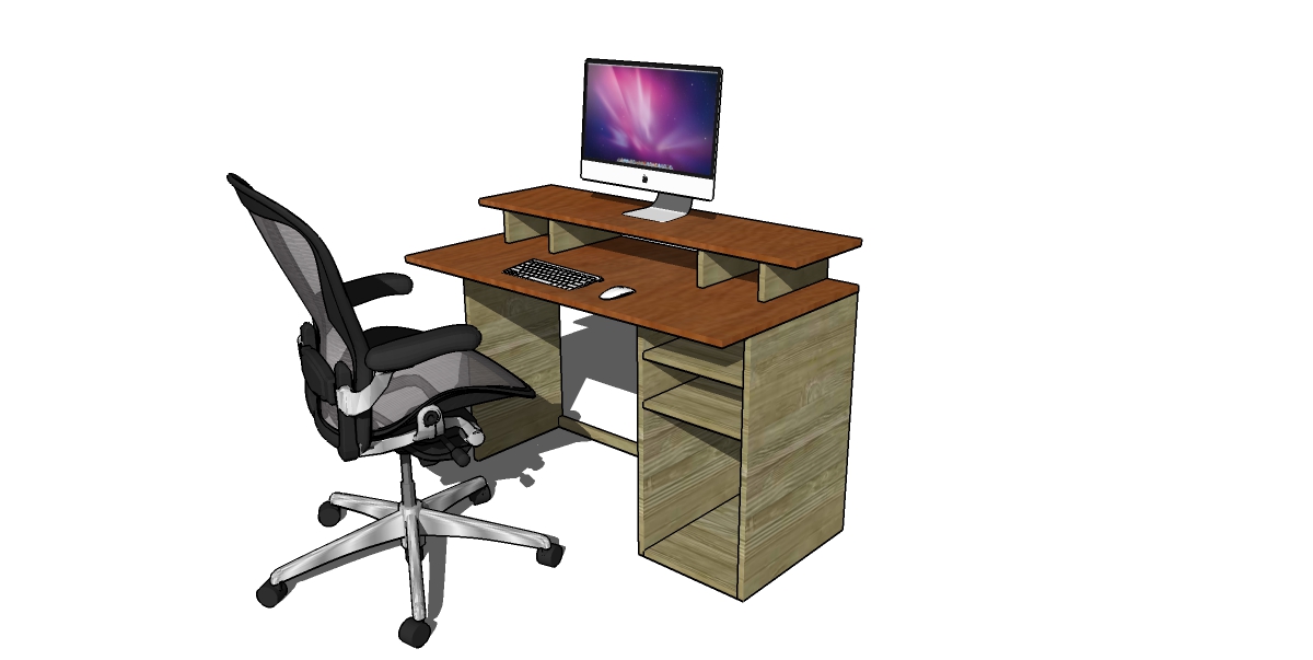 COMPUTER DESK PLANS – PDF DOWNLOAD - Image 1