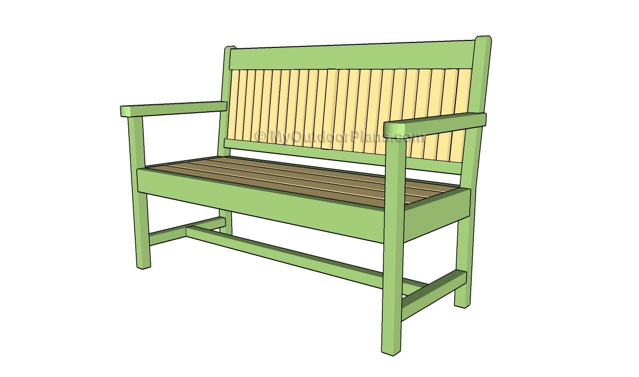 HOW TO BUILD A GARDEN BENCH woodworking plan