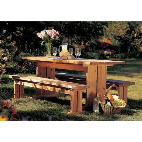 Woodworking Project Paper Plan to Build Best-Yet Picnic Set woodworking plan