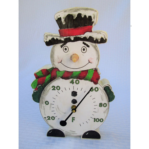 Snowman Thermometer Base Woodworking Pattern and Picture - Image 1