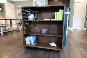 Traditional Bookshelf with Modern Legs - Image 1