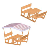 Backyard seating set plan woodworking plan