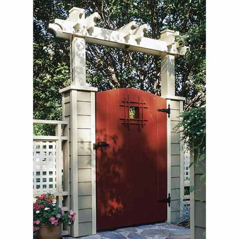 Woodworking Project Paper Plan to Build Grand Entrance Garden Gate woodworking plan