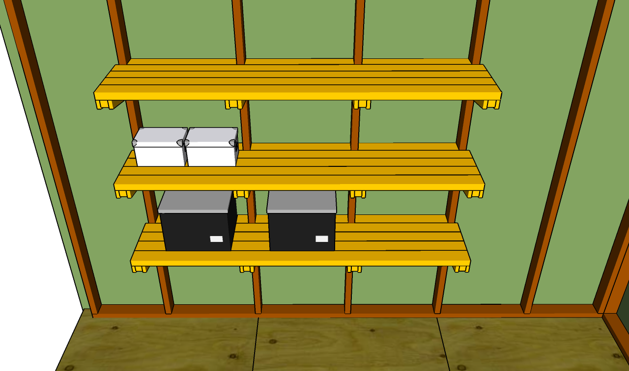 GARAGE SHELVES PLANS woodworking plan
