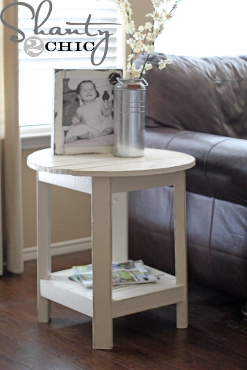 DIY Pottery Barn Inspired Benchright Side Table - Image 1