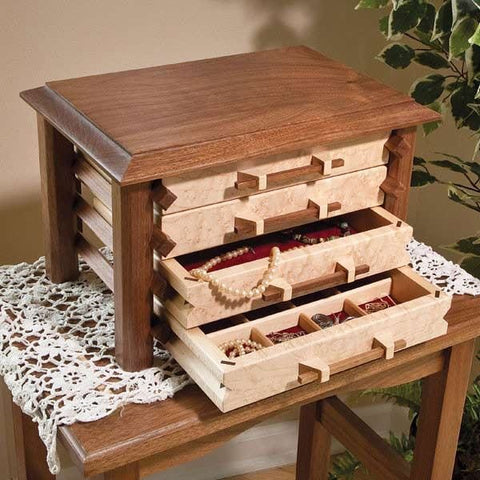 Pagoda-Style Jewelry Box – Downloadable Plan woodworking plan