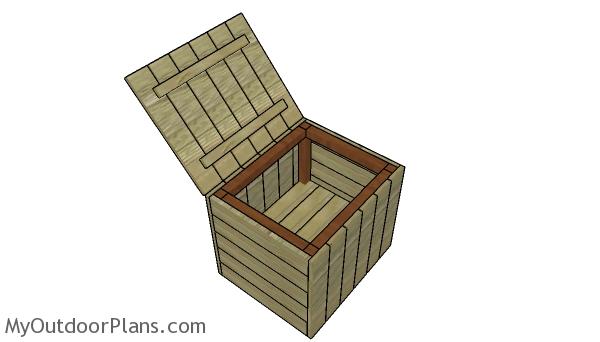 MODERN OUTDOOR SIDE TABLE WITH STORAGE PLANS woodworking plan