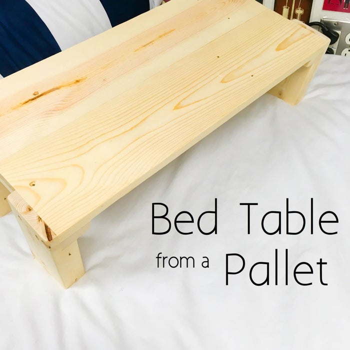 Bed Table From a Pallet woodworking plan