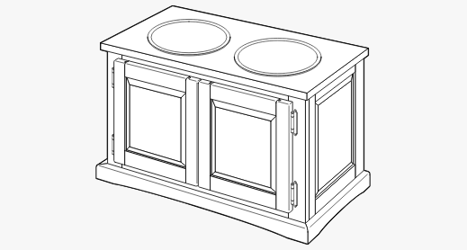 Dog Feeding Station woodworking plan