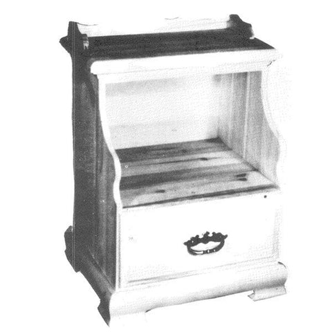 Woodworking Project Paper Plan to Build Single Drawer Night Stand - Image 1