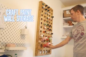 Craft Paint Wall Storage woodworking plan