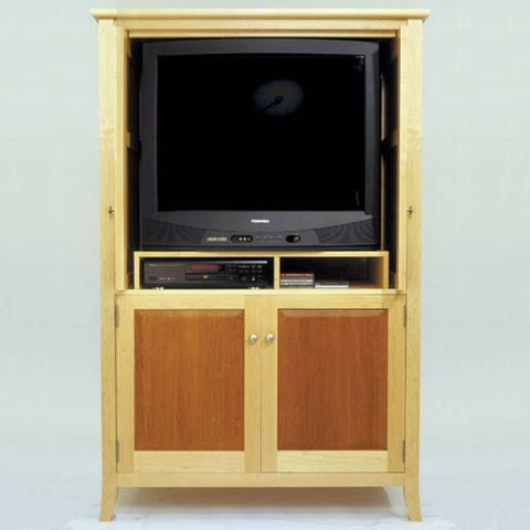 Woodworking Project Paper Plan to Build Maple & Cherry Armoir/Entertainment Center - Image 1
