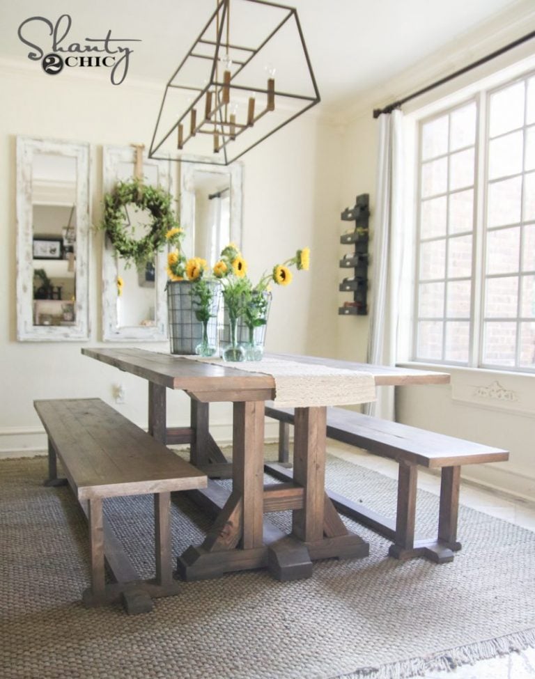 DIY Pottery Barn Inspired Dining Table for $100 - Image 1