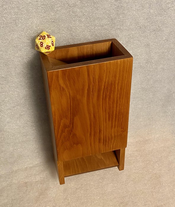 Wooden Dice Tower – Hand Tools Only - Image 1