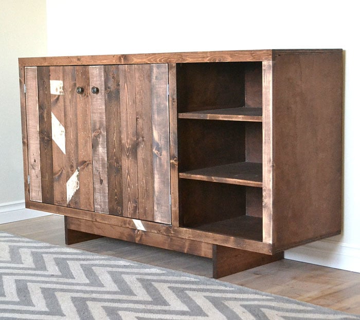 Midcentury Modern Console / Buffet Cabinet woodworking plan