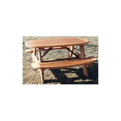 Woodworking Project Paper Plan to Build Oval Picnic Table woodworking plan