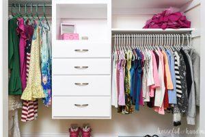 Closet Organizer with Drawers woodworking plan