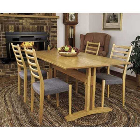 Woodworking Project Paper Plan to Build Trestle Table - Image 1