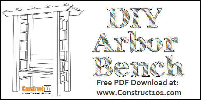Garden Arbor Bench Plans - Image 1