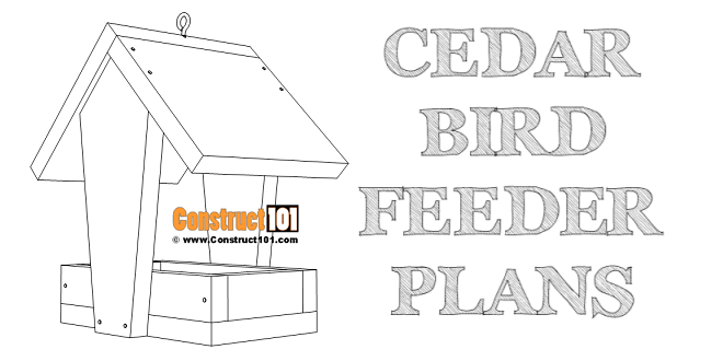 Cedar Bird Feeder Plans - Image 1