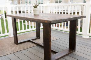 Simple, Modern Outdoor Table - Image 1